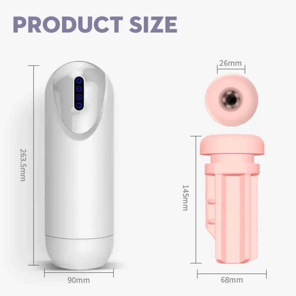 Powerful Automatic Male Masturbator Vibrating Thrusting